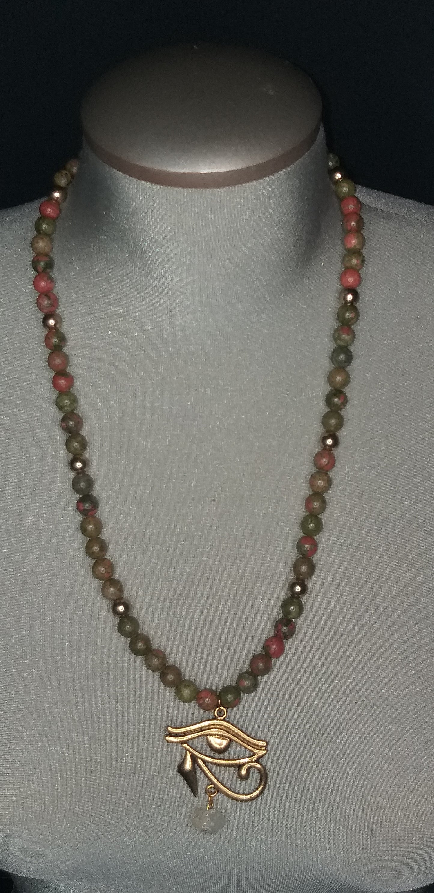 Rhodonite Bead Necklace