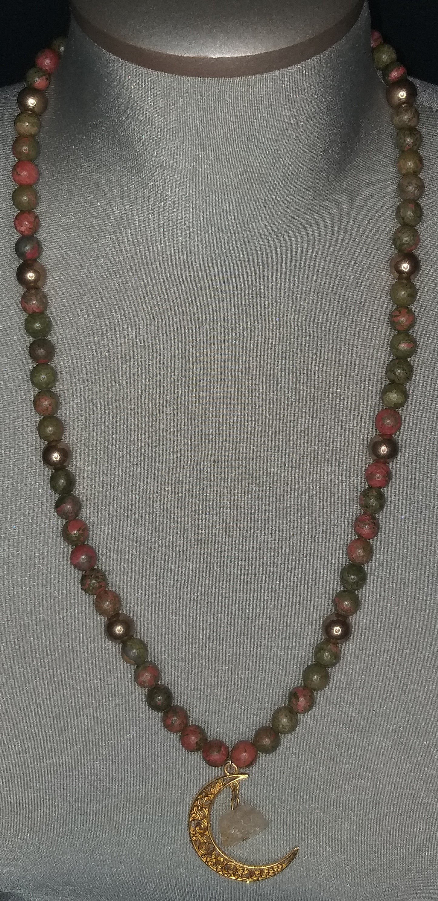 Rhodonite Bead Necklace