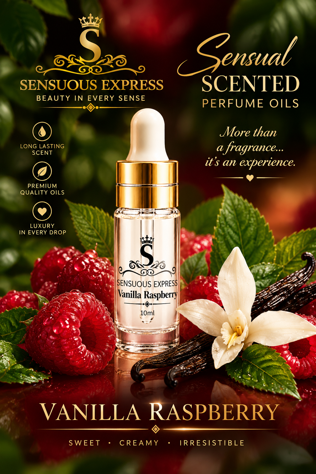 Vanilla Raspberry – Sensual Scents Perfume Oil