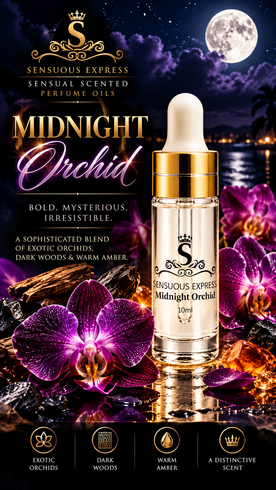 MIDNIGHT ORCHID - Sensual Scents Perfume Oil