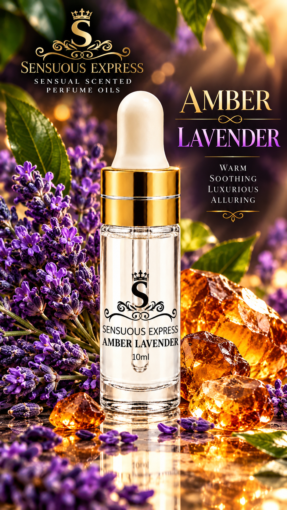 AMBER LAVENDER – Sensual Scents Perfume Oil