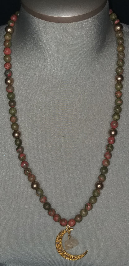 Rhodonite Bead Necklace