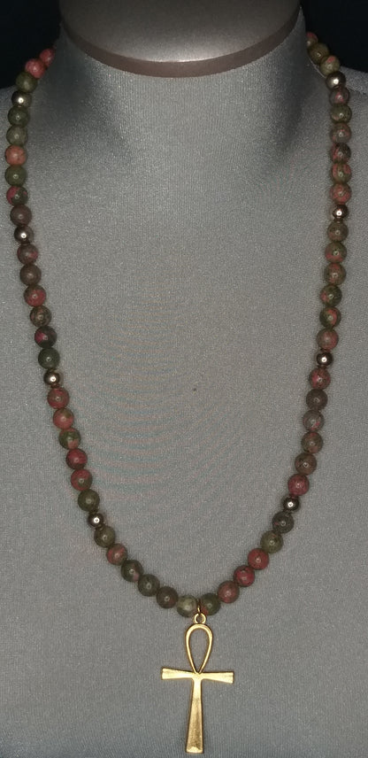 Rhodonite Bead Necklace