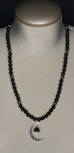 Obsidian Bead Necklace