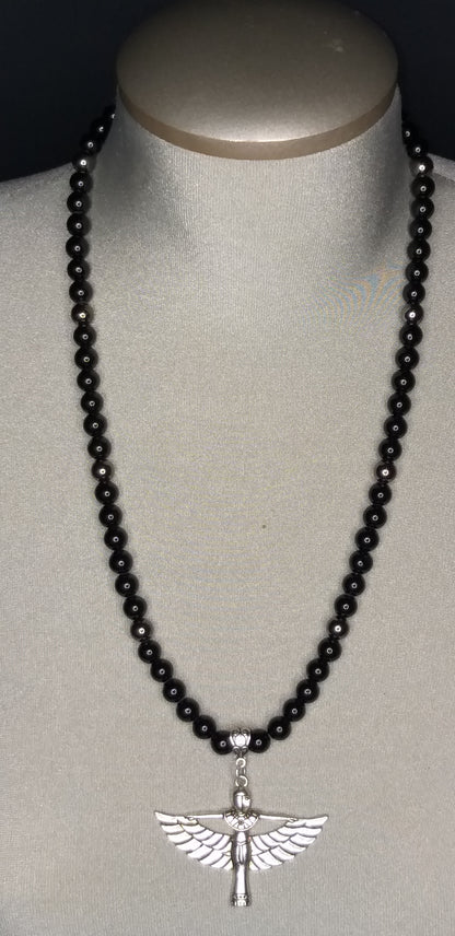 Obsidian Bead Necklace